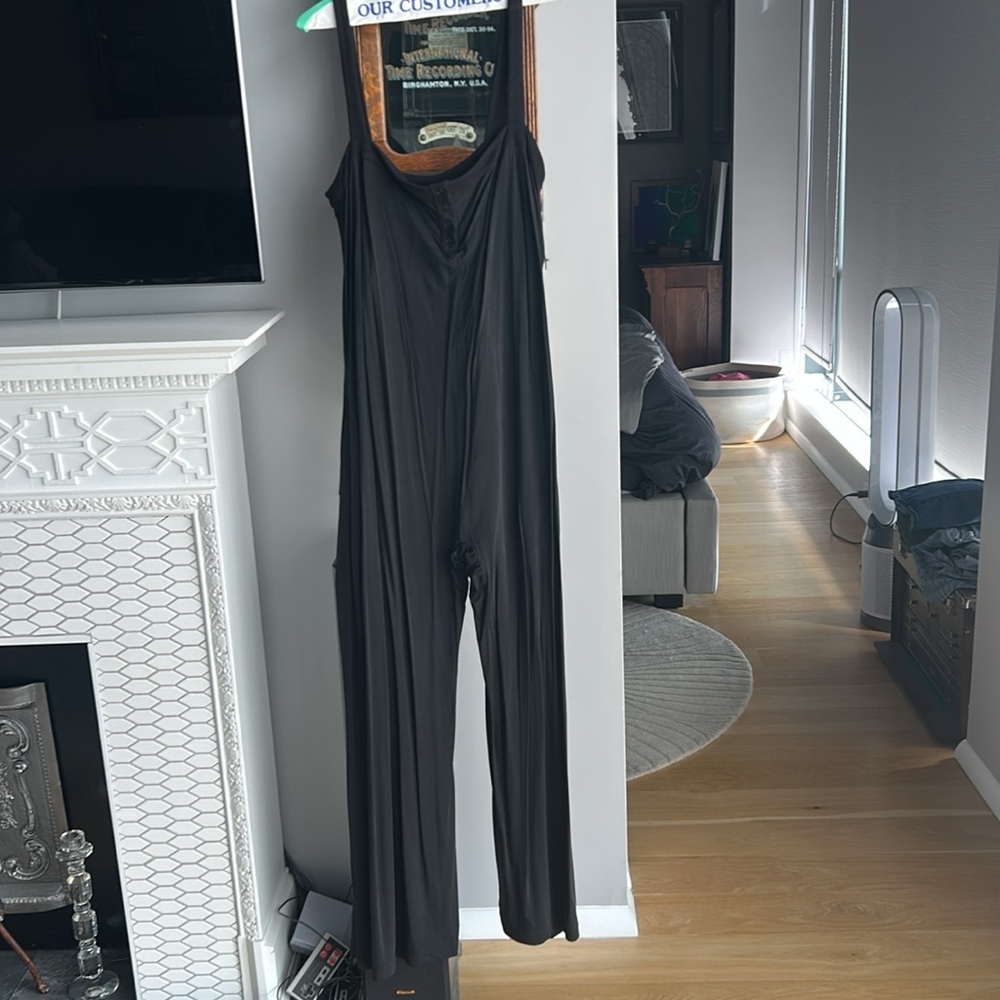 SUMMERSALT Women's Black Sleeveless Casual Jumpsuit Size XL